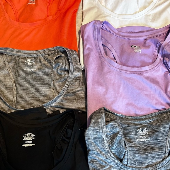 8pc Athletic Works Racer Back Tank Top Set XS - Picture 5 of 8
